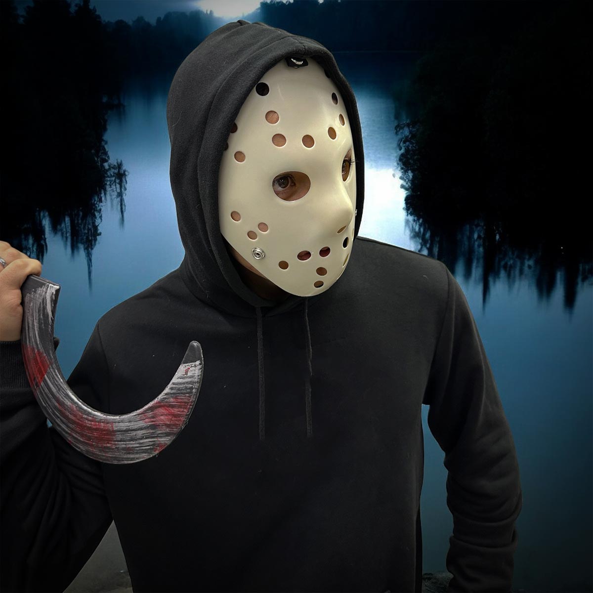 Máscara Asesino Jason Halloween Hockey Disfraz OF-1375