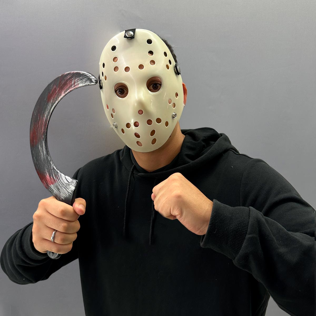 Máscara Asesino Jason Halloween Hockey Disfraz OF-1375