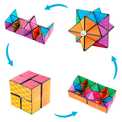 Cubo Rubik Mágico 3D Infinito Anti estrés Cambia De Forma EQY939