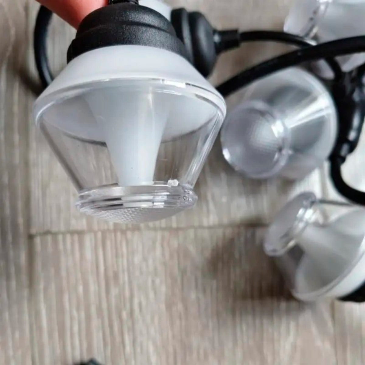 Guirnalda LED 5 m con 10 Bombillos Campana Exterior Decoración 23-10B