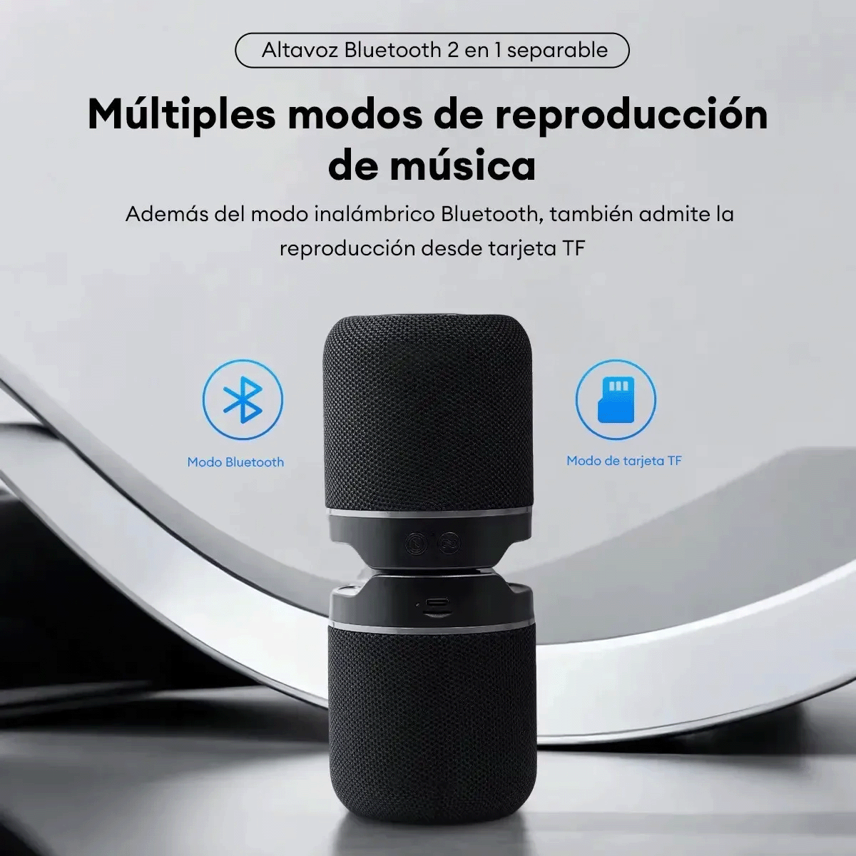 Parlante Bluetooth Magnético 2 en 1 TWS RGB HiFi Recargable M25