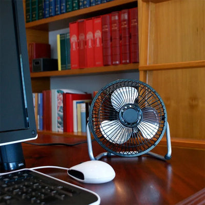 Ventilador Abanico Potente 6 Pulgadas Alta Velocidad Escritorio Oficina Hogar