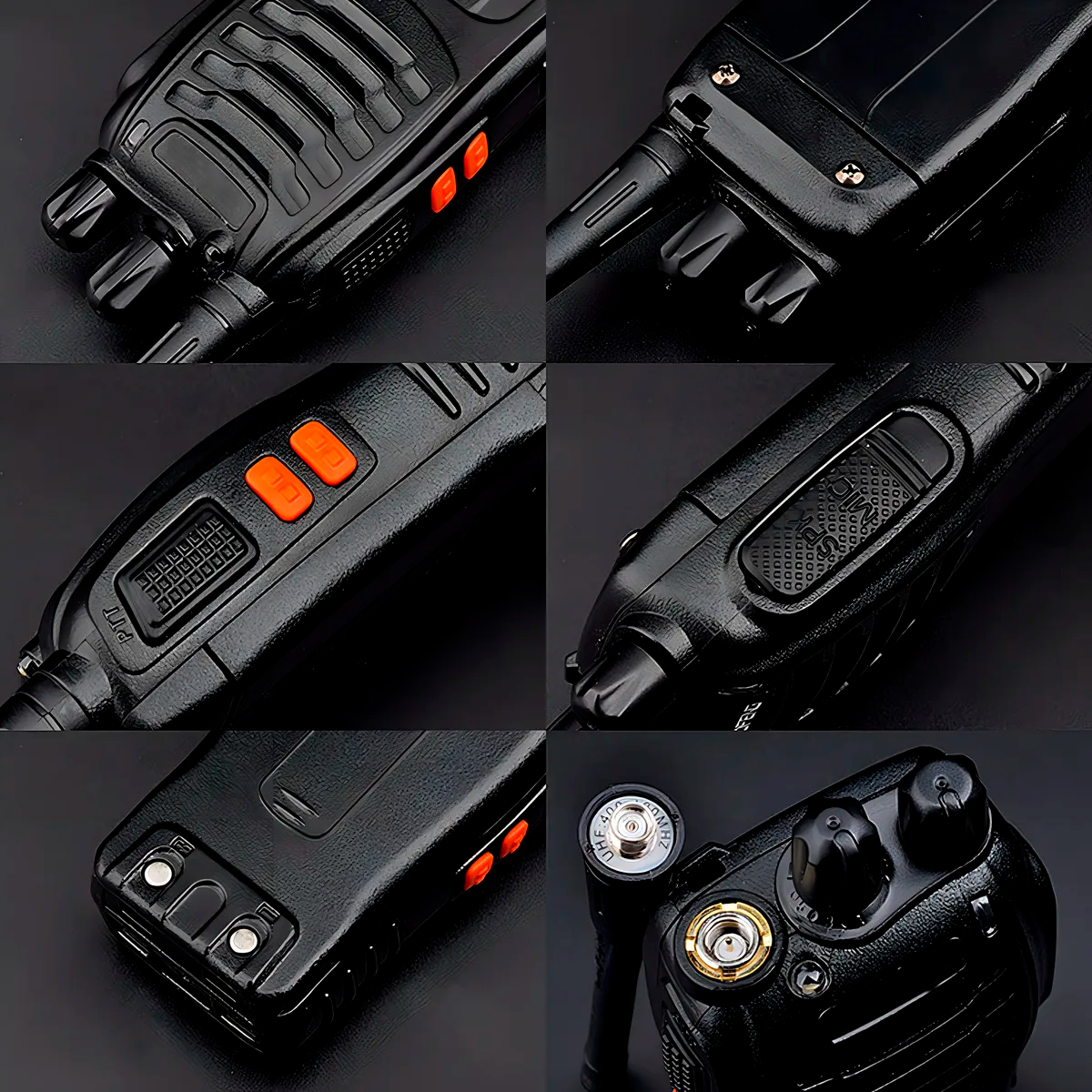 Kit x2 Walkie Talkie Radio Comunicador Recargable con Audífono BF-888S