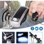 Linterna Led Bicicleta Con Pito Recargable Usb Solar 045