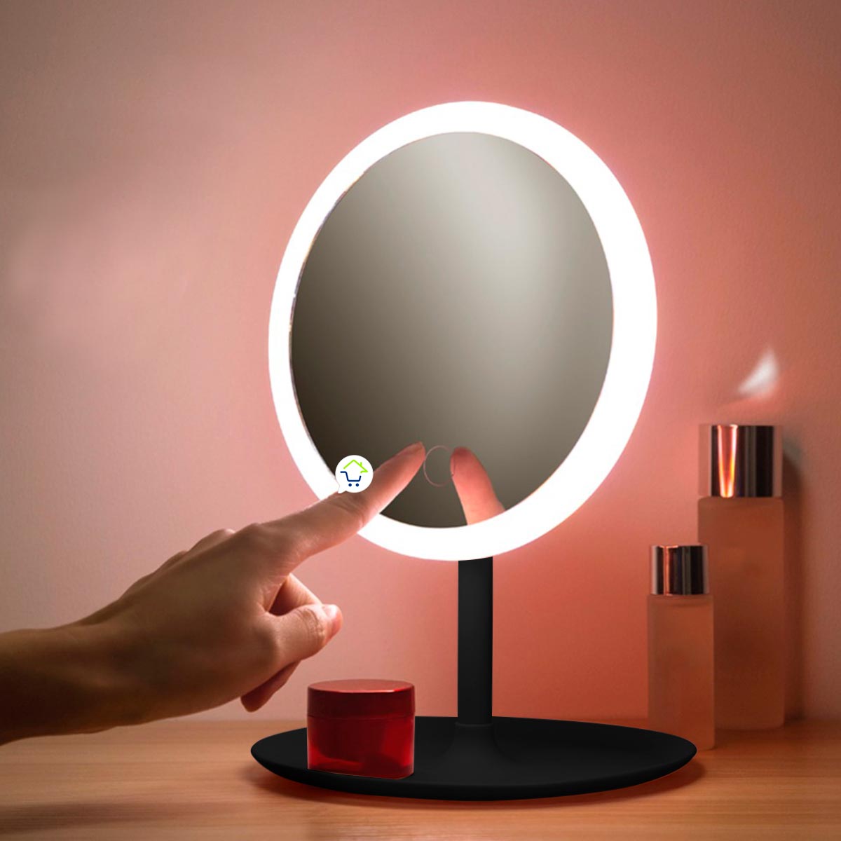 Espejo LED Tocador Pantalla Táctil Recargable GMESP252