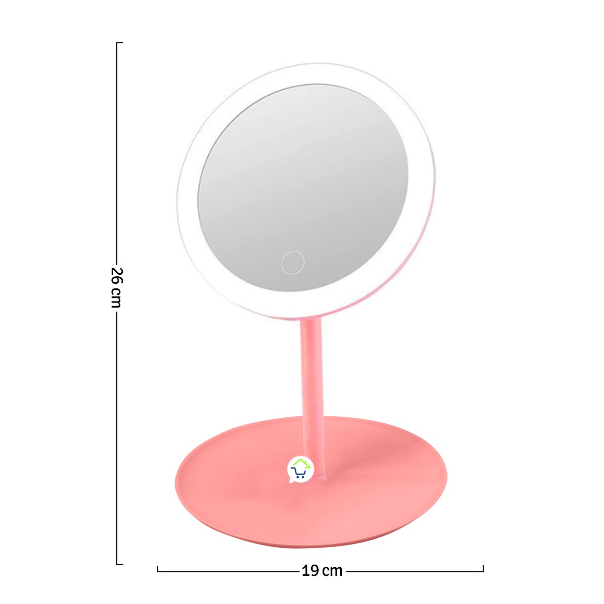 Espejo LED Tocador Pantalla Táctil Recargable GMESP252