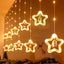 Cortina Intercalada Estrellas 3M Luces Navidad 100 LEDS AL-031