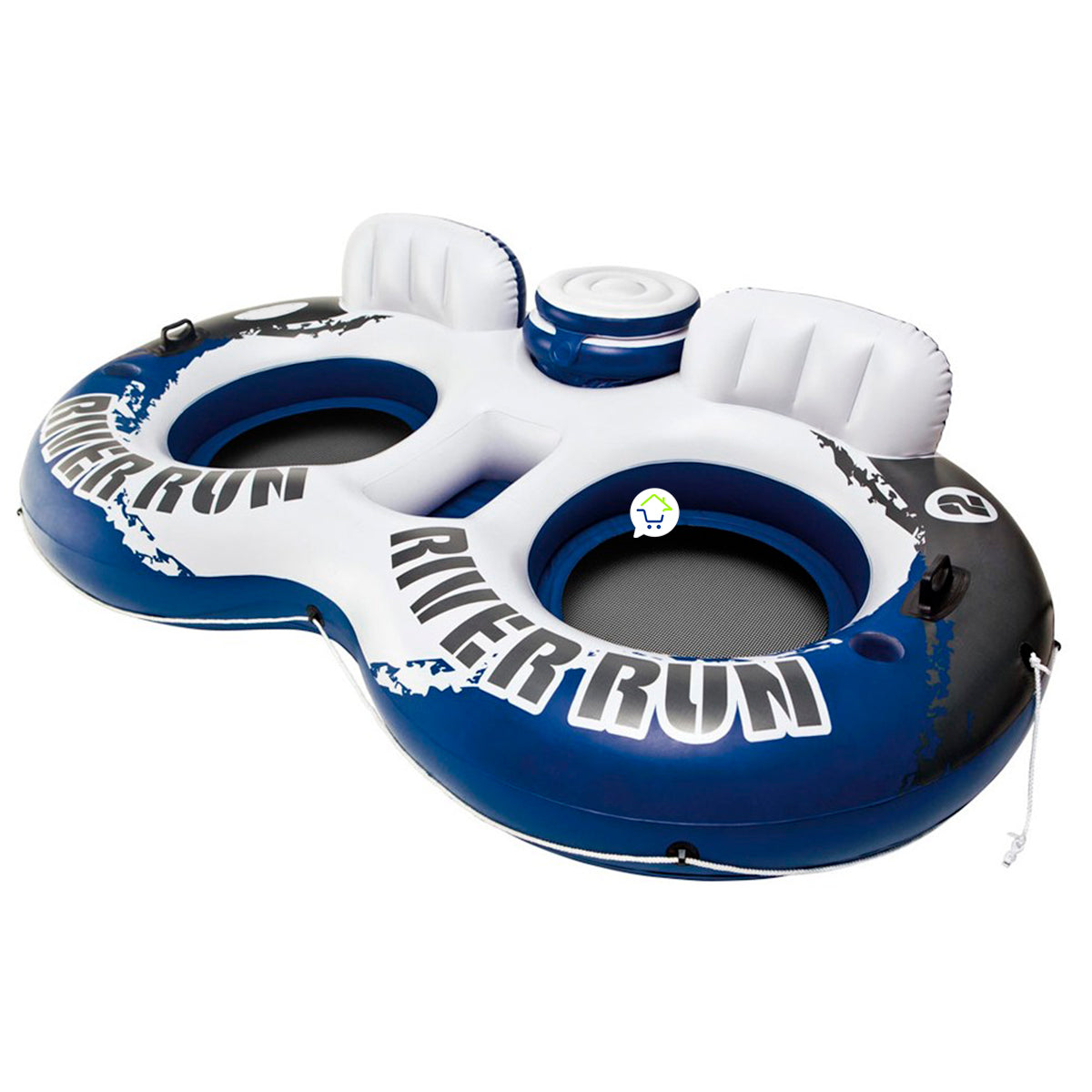 Flotador Doble Inflable Con Hielera Y Portavasos Piscina 58837EU