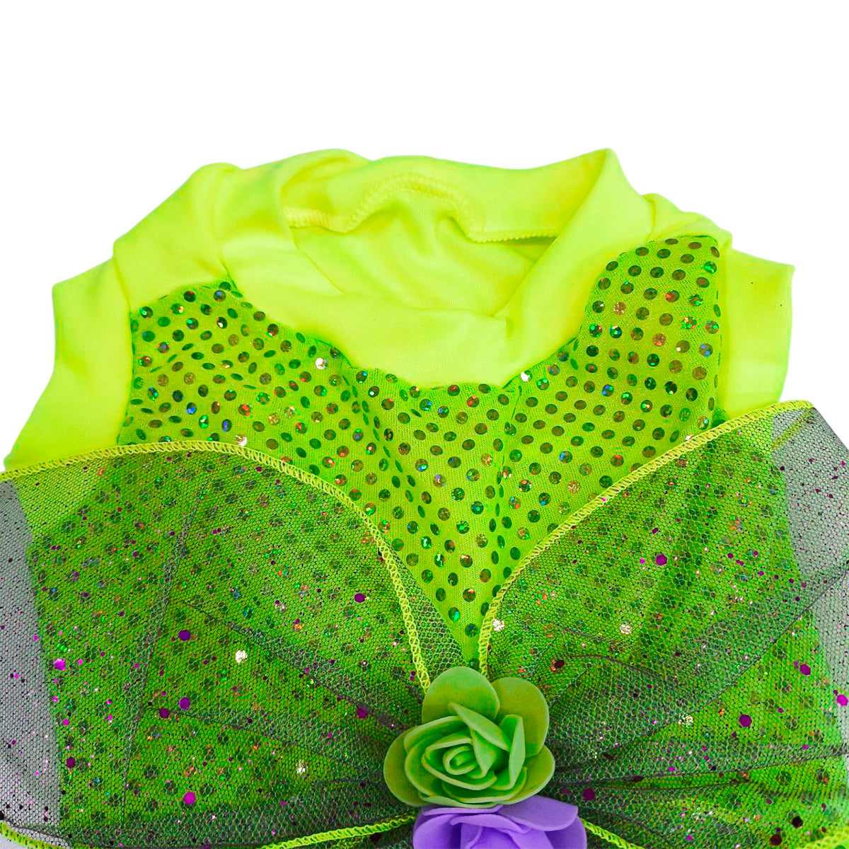 Disfraz Para Mascotas Hada Verde Halloween DMHV-01