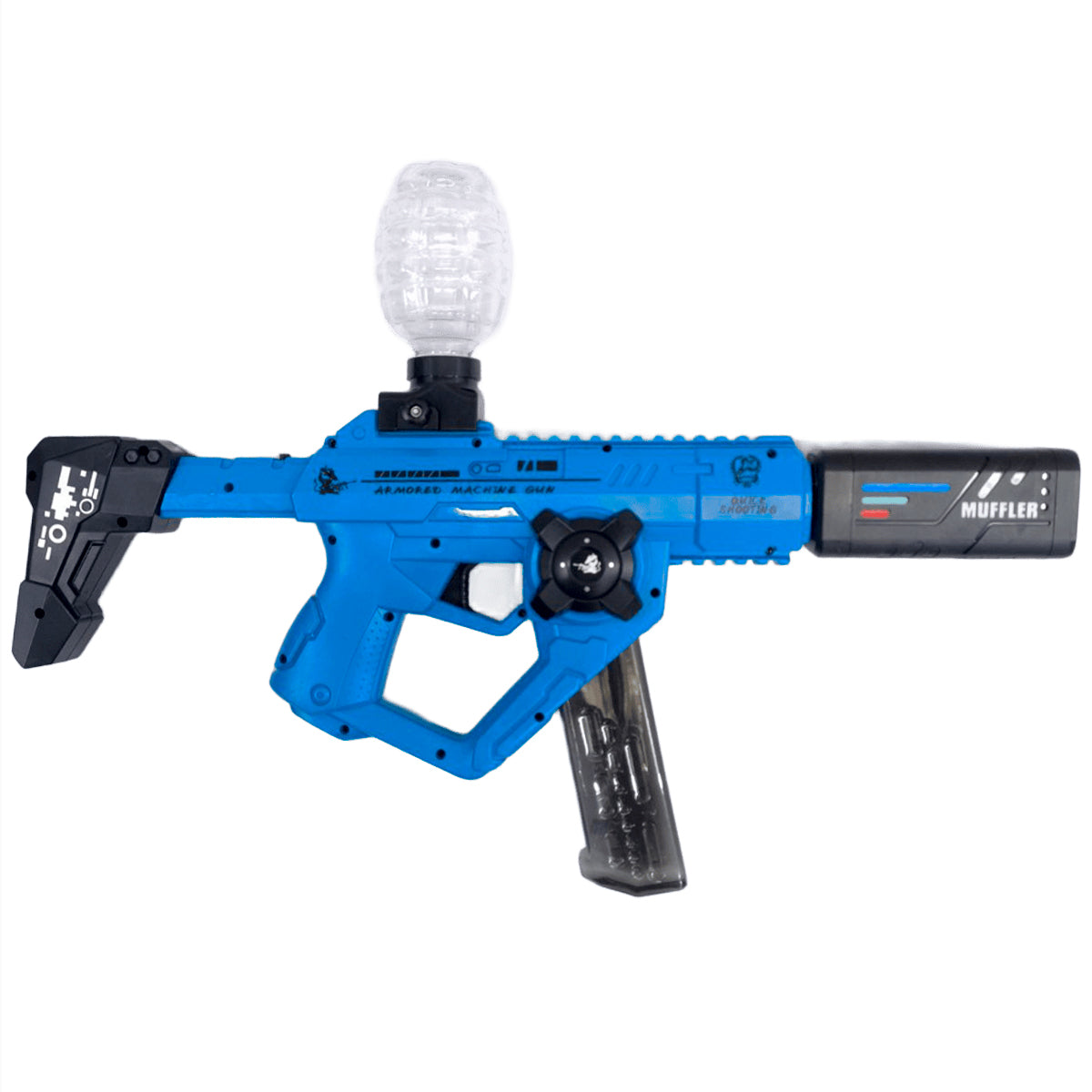 Lanzador 3 en 1 Machine Gun con Efecto de Humo Agua Hidrogel y Dardos G696-2C