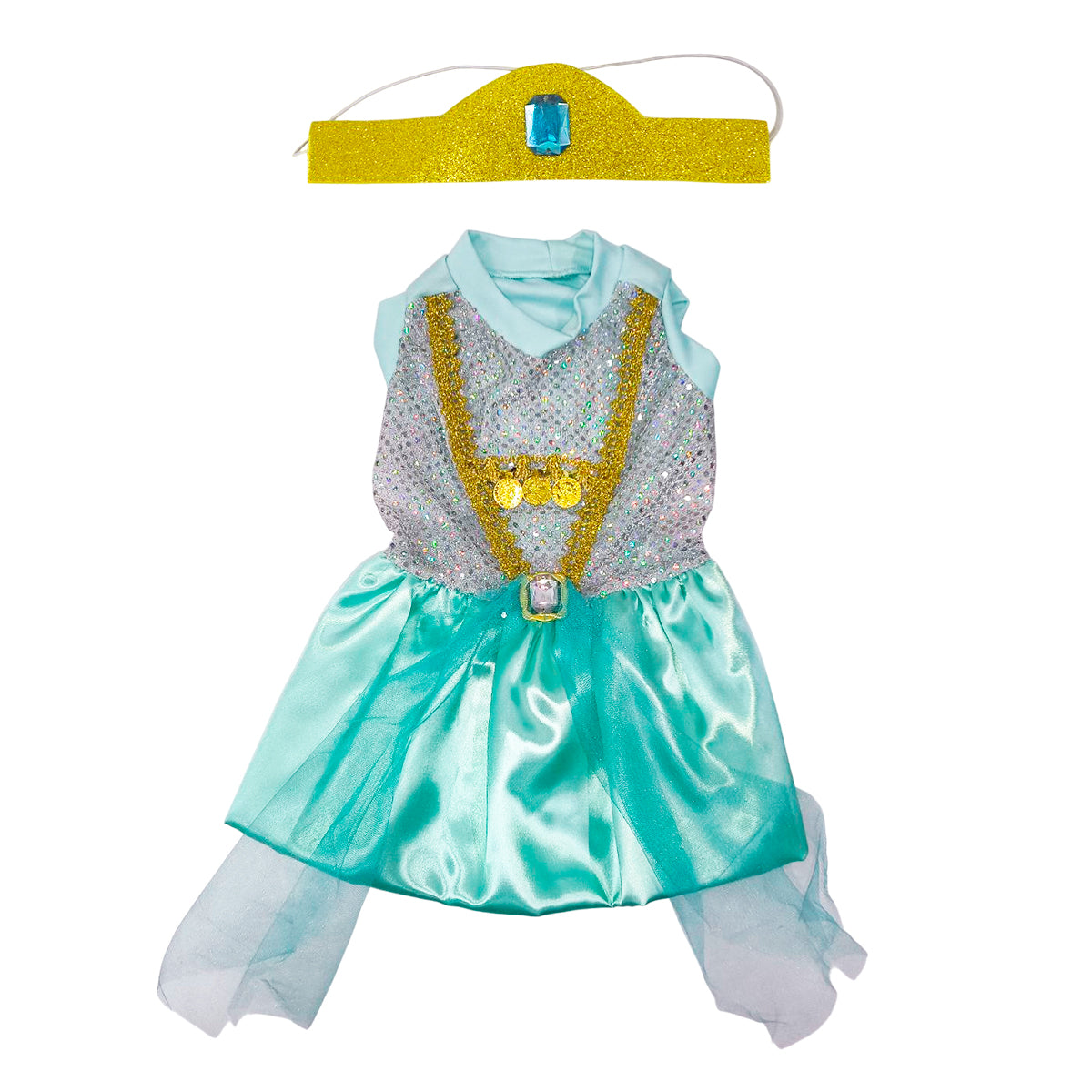 Disfraz Para Mascotas De Princesa Jasmine Halloween DMJ-013