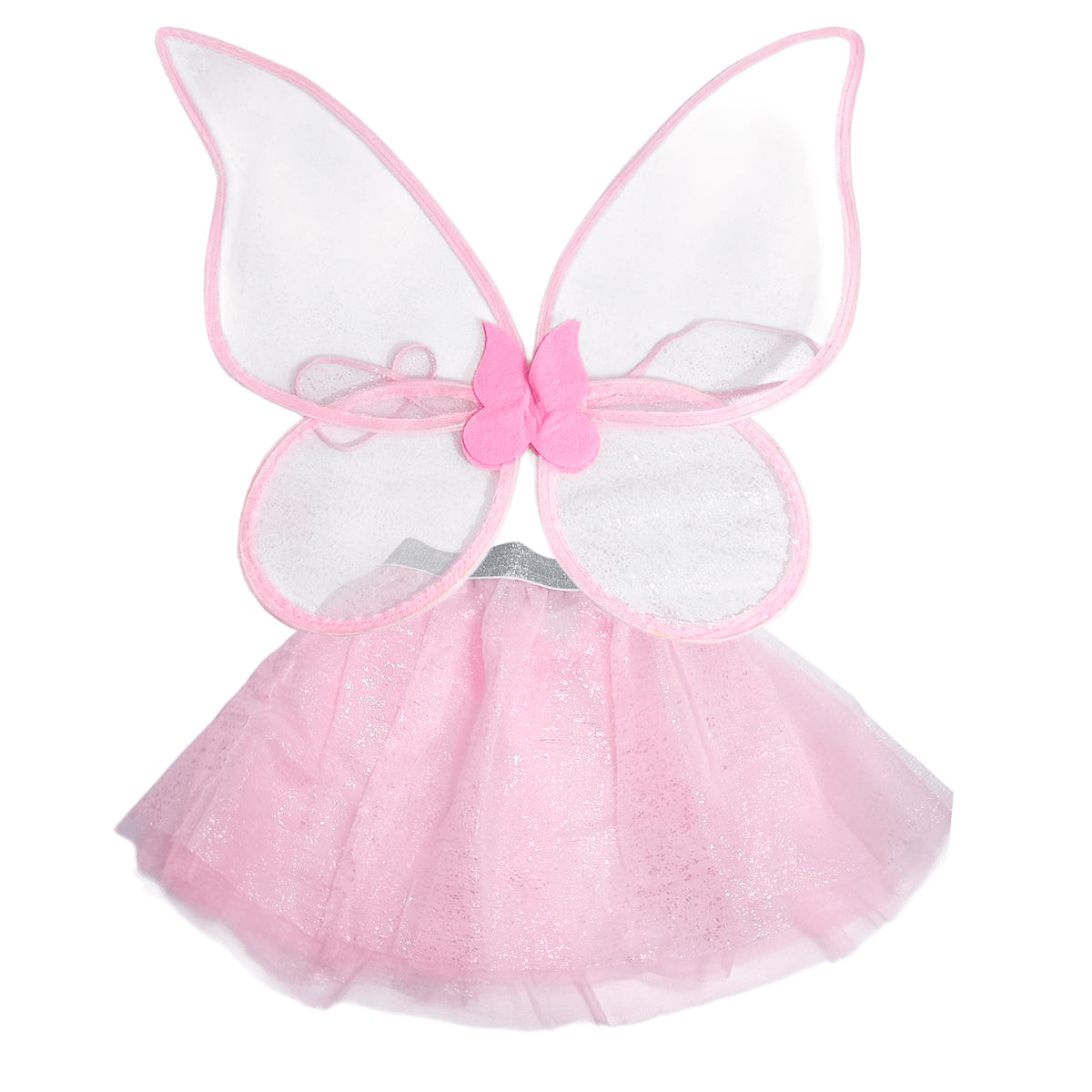 Disfraz de Hada Brillante para Niñas Alas y Falda con Detalles de Tul KL1027-2