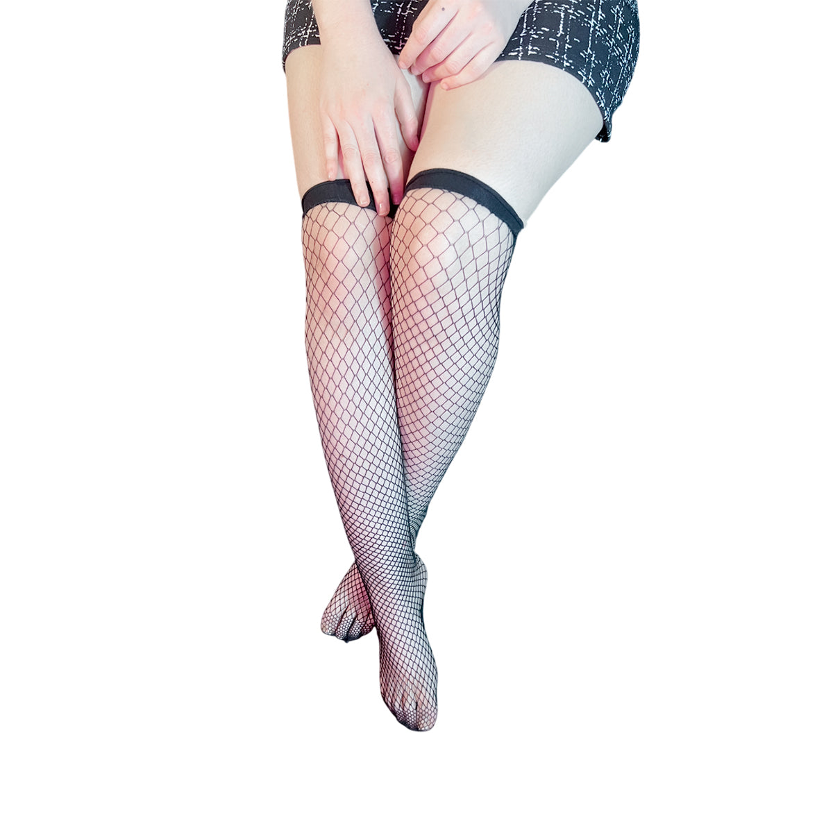 Medias de Red Negras Fishnet Ligera Sexy Mujer WW1012-14