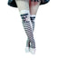 Medias Bucaneras Largas Calaveras Rayas Negras y Blancas Pirata Halloween WW1012-9