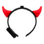 Diadema Diablita LED X3 Cuernos Rojos Luminosos KL-1027-5