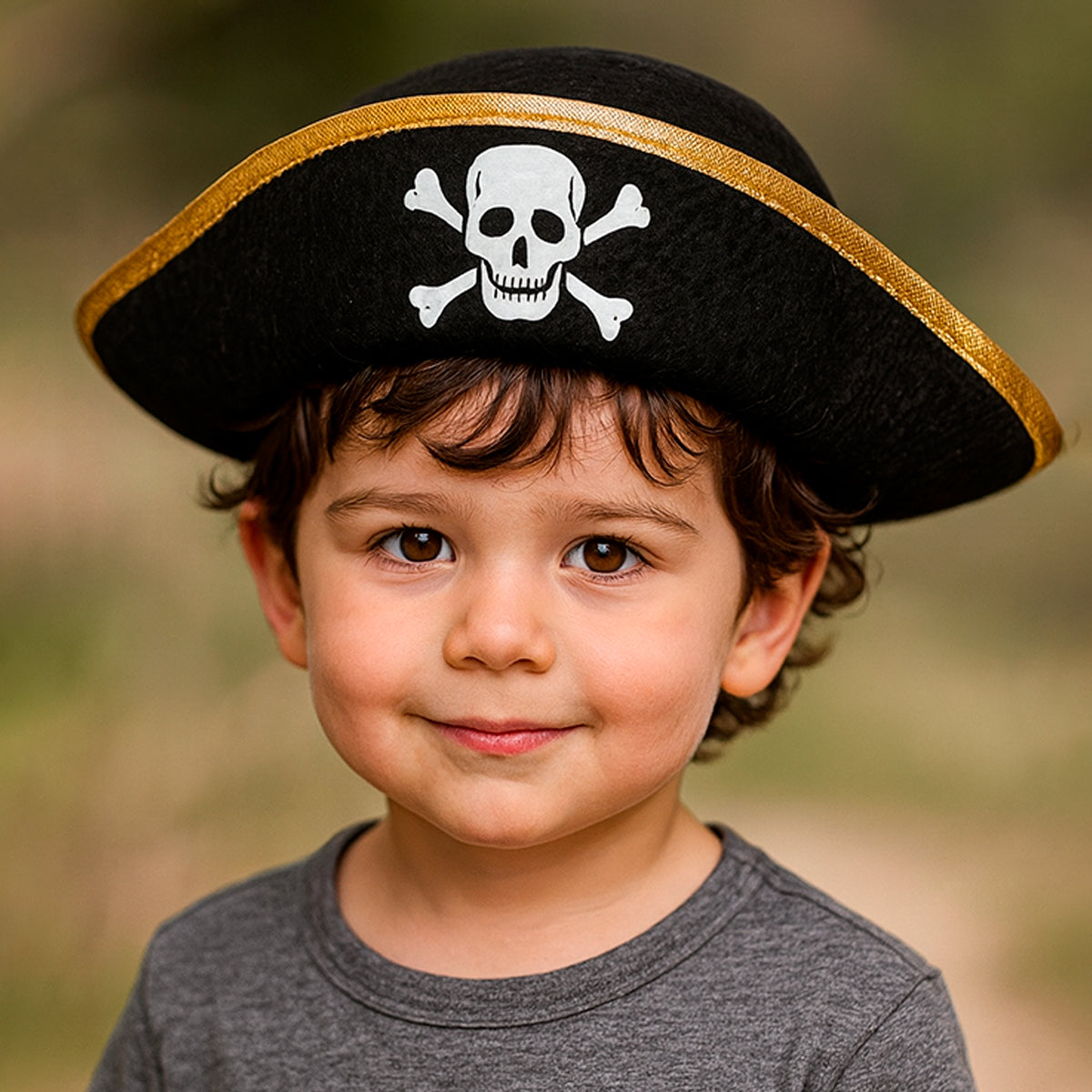 Kit Pirata para Niños Sombrero + 2 Pistolas de Juguete Halloween DK536/OF-1988