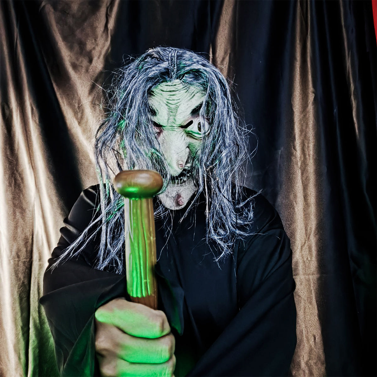 Máscara Bruja Látex Realista Terror Halloween AT287-B