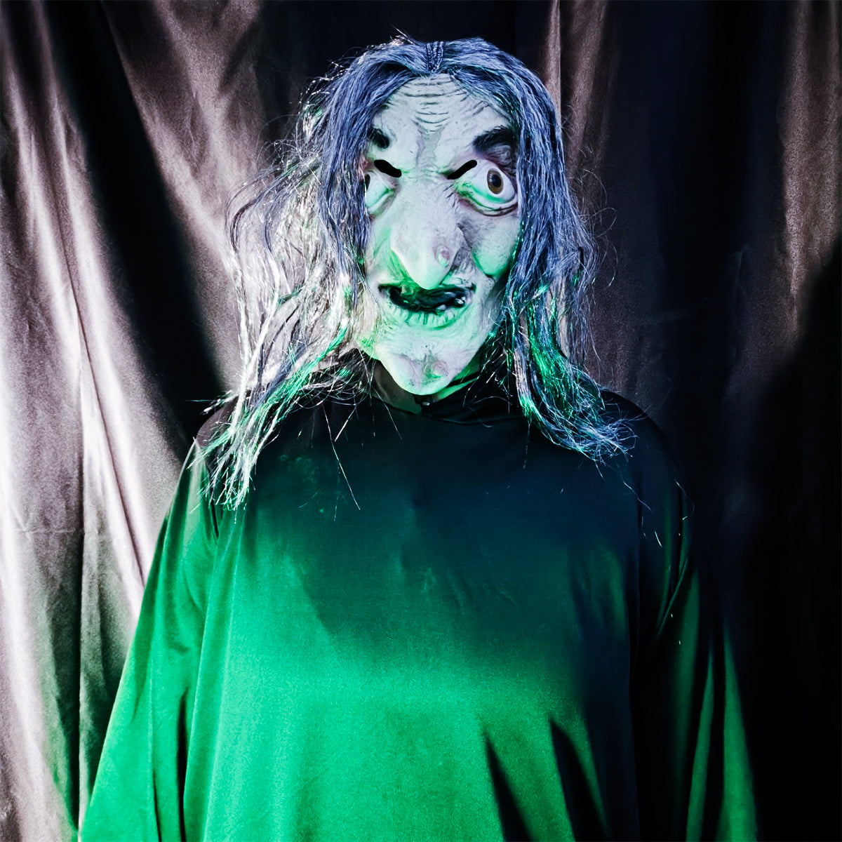 Máscara Bruja Látex Realista Terror Halloween AT287-B