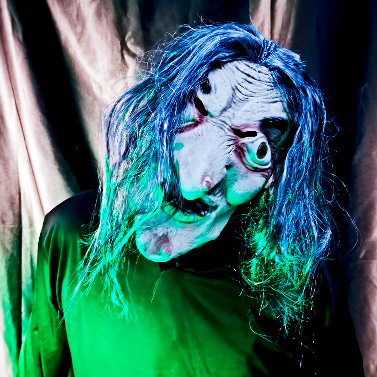 Máscara Bruja Látex Realista Terror Halloween AT287-B