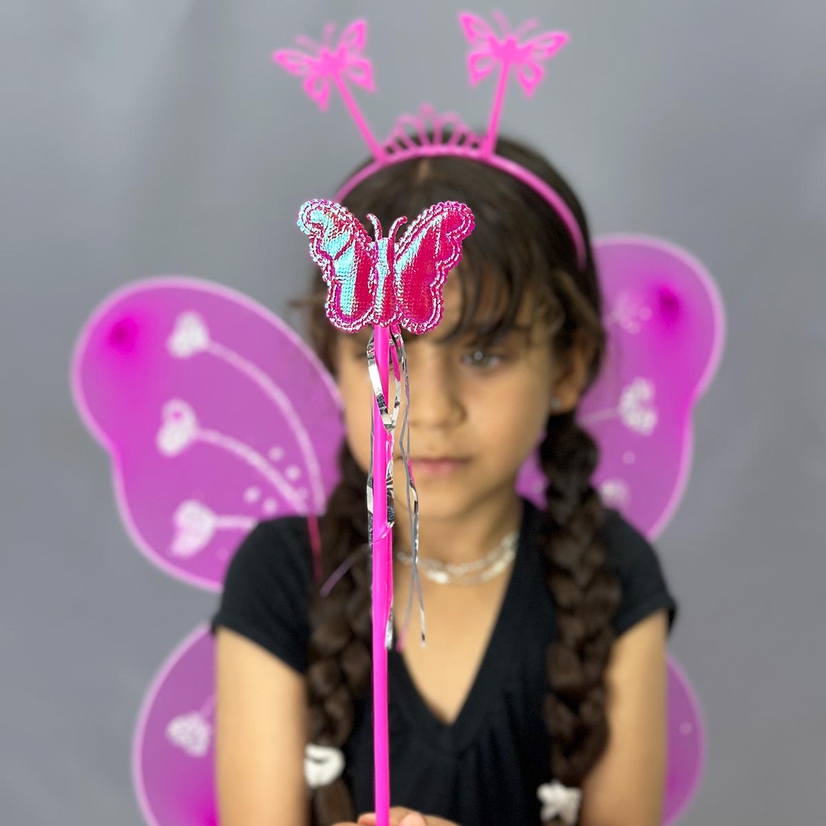 Disfraz Mariposa Alas Tutú Diadema Varita Halloween OF-685