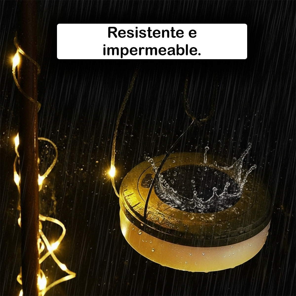 Luz Solar LED Lineal Recargable para Camping Panel Solar Lámpara Impermeable YD-2326