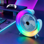Mini Ventilador Recargable RGB 2 Velocidades para Mesa y Escritorio A-702