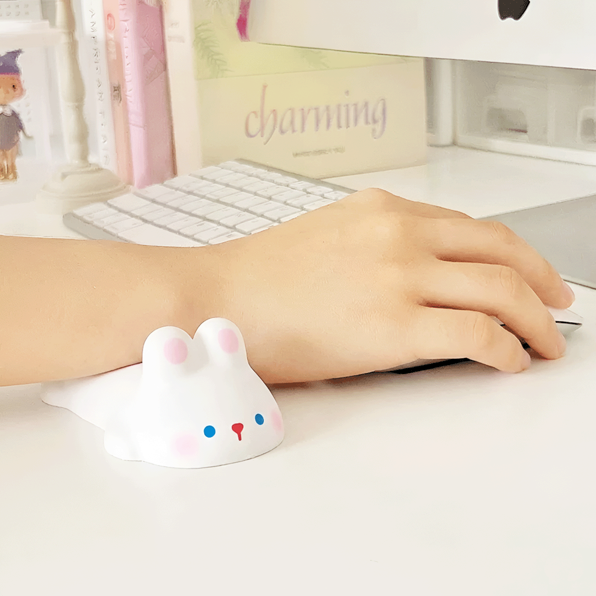 Reposa Muñeca Kawaii Antiestrés Soporte para Teclado y Mouse NET2405-045