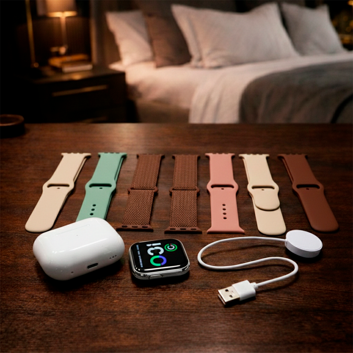 Reloj Smartwatch Deportivo con Audífonos + Manillas Intercambiables S1000