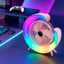 Mini Ventilador Recargable RGB 2 Velocidades para Mesa y Escritorio A-702