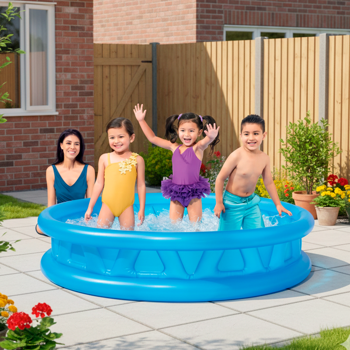 Piscina Inflable Bordes Suaves 180x46cm Redonda Infantil 58431