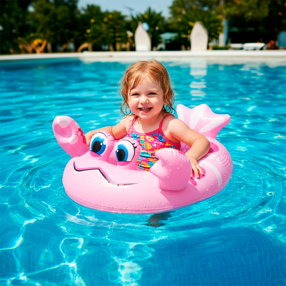 Flotador Cangrejo Inflable Salvavidas Infantil Piscina Pool HEA2204-140