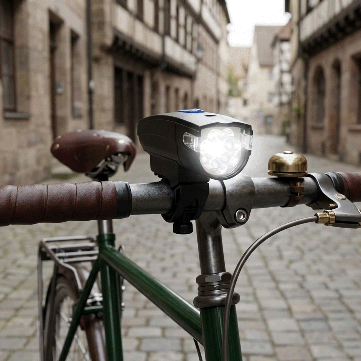 Kit Luces LED Bicicleta Delantera y Trasera Luz Stop ZX-860