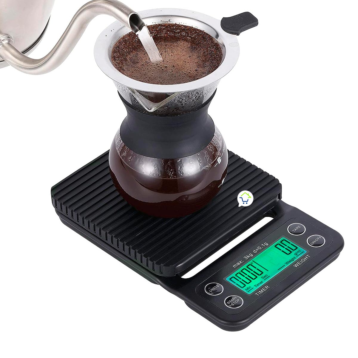 Gramera Digital Para Café Con Temporizador LED Profesional Precisa Bp122