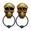 Timbre Halloween Calavera Con Ojos LED Sonido Espeluznante Decoración Puerta AX936-3