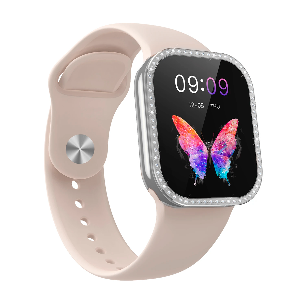 Set Relojes De Lujo 2 En 1 Diamantes Smartwatch + Reloj Analógico ZW10