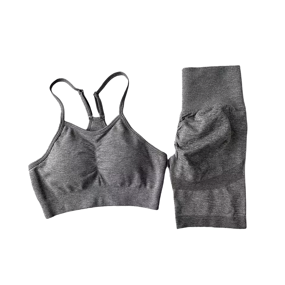 Conjunto Deportivo Mujer Short + Crop Top Push Up Gym Yoga Casual CDL02