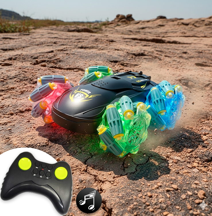 Carro Control Musical 360° 4X4 Sonidos y Luces Control Remoto ZG9307k-3