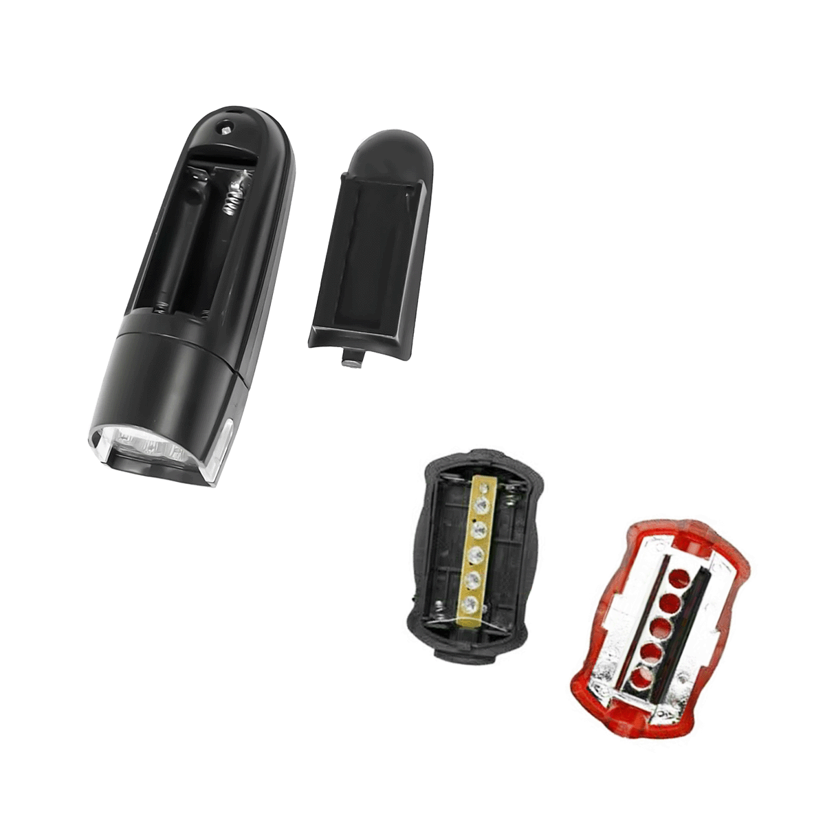 Kit Luces LED Bicicleta Delantera y Trasera Luz Stop ZX-860