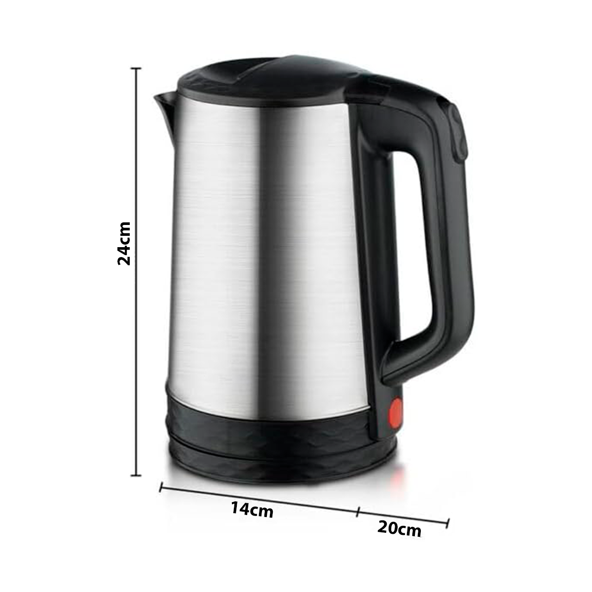 Hervidor Eléctrico De Agua 2 Litros Acero Inoxidable Base 360° Tetera 97928-110