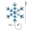Copo De Nieve LED Decorativo 60 cm Ventana Puerta Navidad S4010