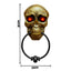 Timbre Halloween Calavera Con Ojos LED Sonido Espeluznante Decoración Puerta AX936-3