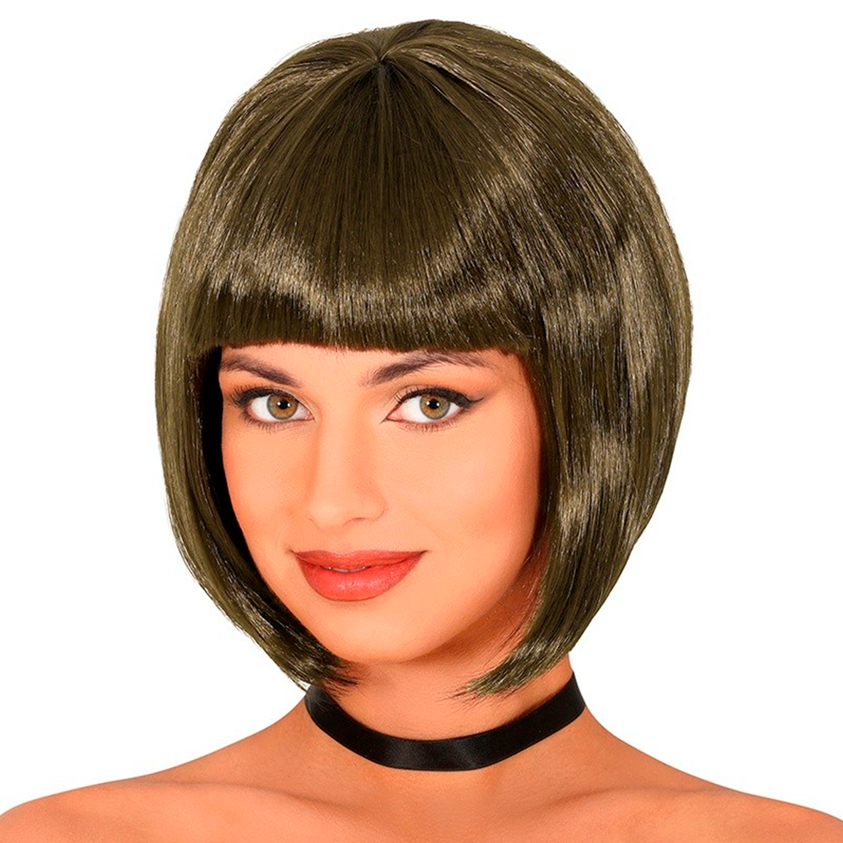 Peluca Corta Con Flequillo Fiesta Halloween Disfraces KL1027-40