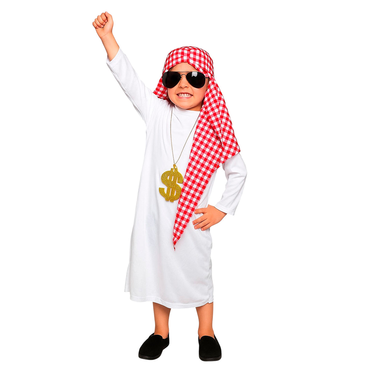 Disfraz Árabe Jeque Hombre y Niño Túnica Tradicional Halloween DSARJ