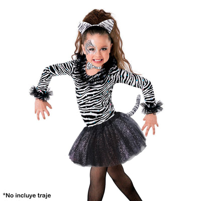 Kit Disfraz Cebra Halloween Tutú Fiesta Disfraces OD523TU02