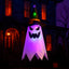 Fantasma Iluminado Colgante con Sombrero de Bruja Decoración Halloween 936-4