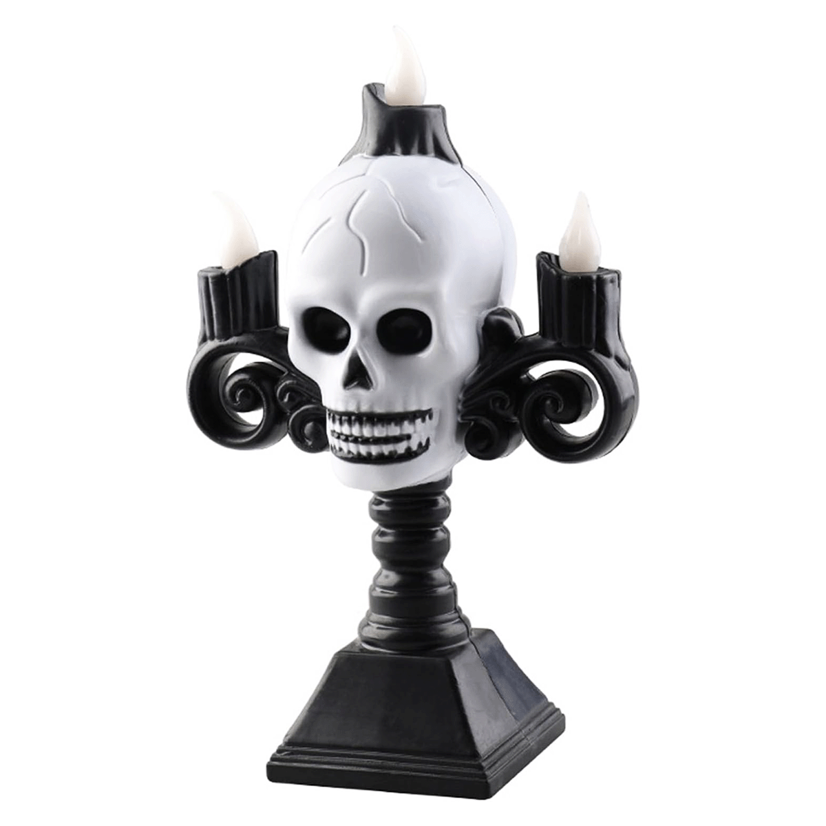 Candelabro Vela LED Calavera Halloween Decoración Terror AX936-7