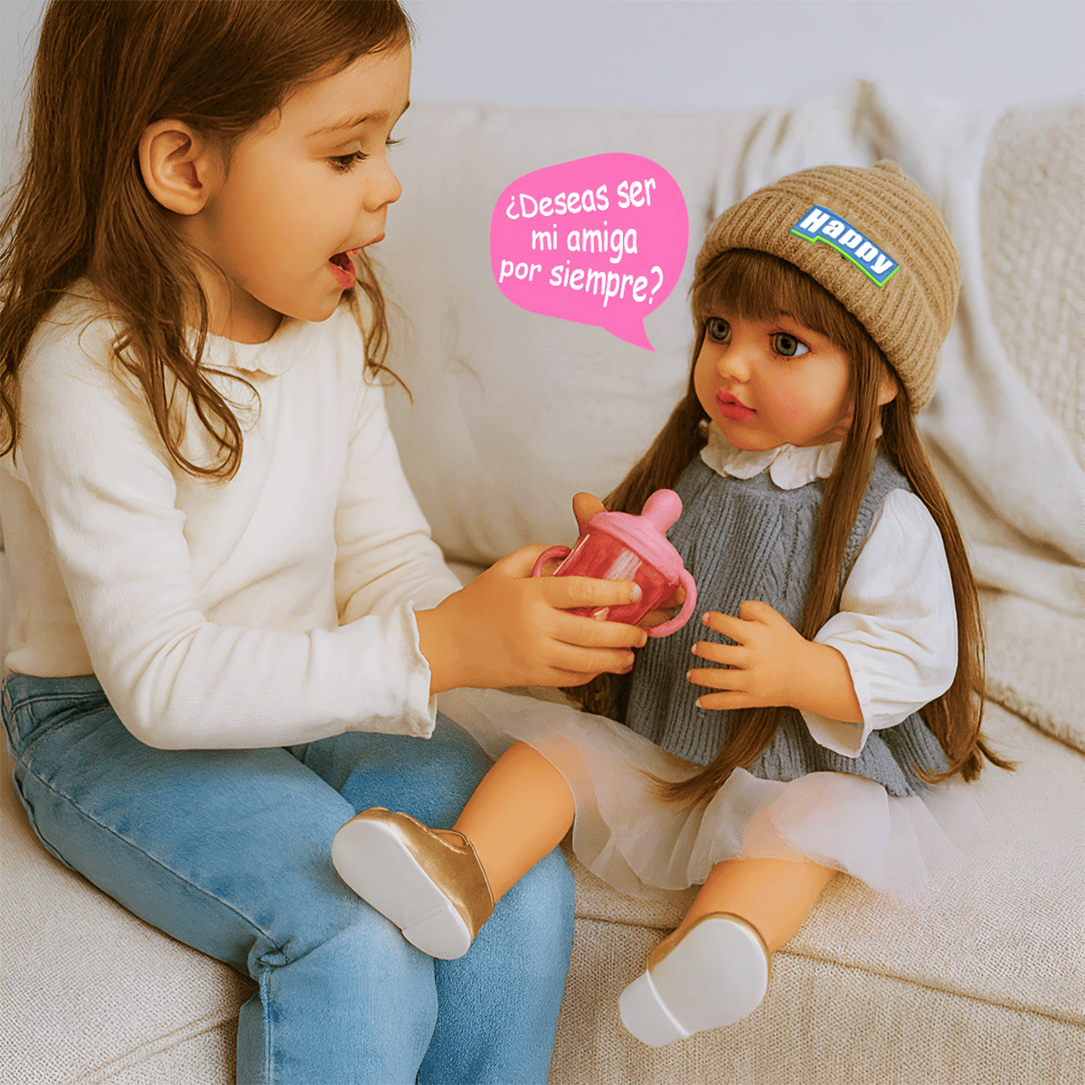 Muñeca Inteligente Bebé Realista Didáctica Sonidos MX5-4-487