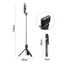 Selfie Stick Trípode Luz LED Recargable Monopod Fotografía R1S-L