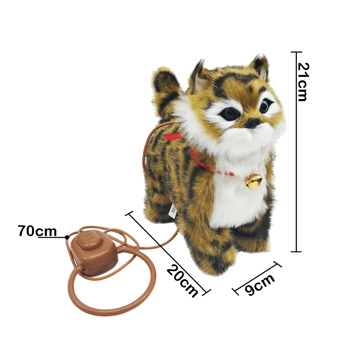 Mascota De juguete Camina Y Sonidos Peluche Gatito Eléctrico SM-139