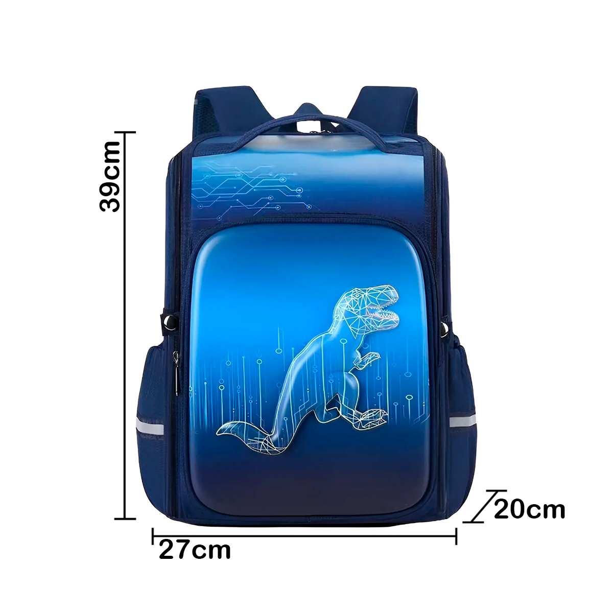 Mochila Escolar Niño Dinosaurio Rígida Morral Impermeable FA3-0188
